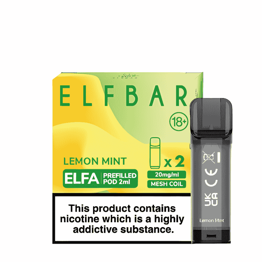 elfa pods lemon mint by elfbar uk