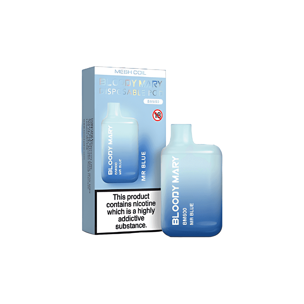 Bloody Mary BM600 Mr Blue Disposable Vape Bloody Mary BM600 Mr Blue Disposable Vape