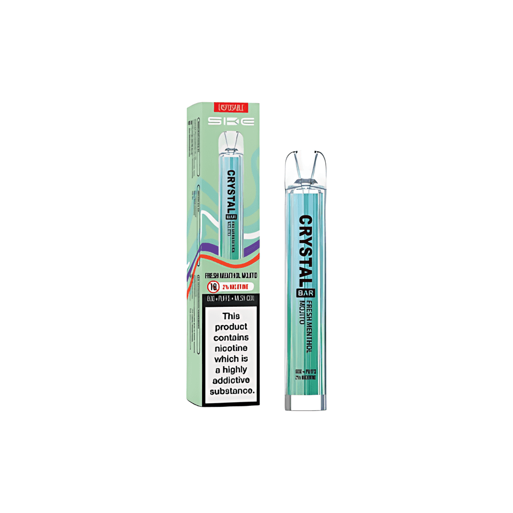 FRESH MENTHOL MOJITO SKE CRYSTAL BAR 600 DISPOSABLE VAPE FRESH MENTHOL MOJITO SKE CRYSTAL BAR 600 DISPOSABLE VAPE