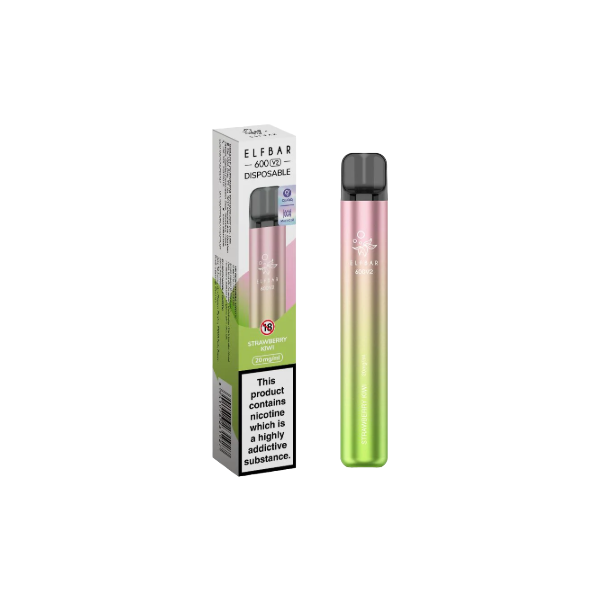 STRAWBERRY KIWI ELF BAR 600 V2 DISPOSABLE VAPE STRAWBERRY KIWI ELF BAR 600 V2 DISPOSABLE VAPE
