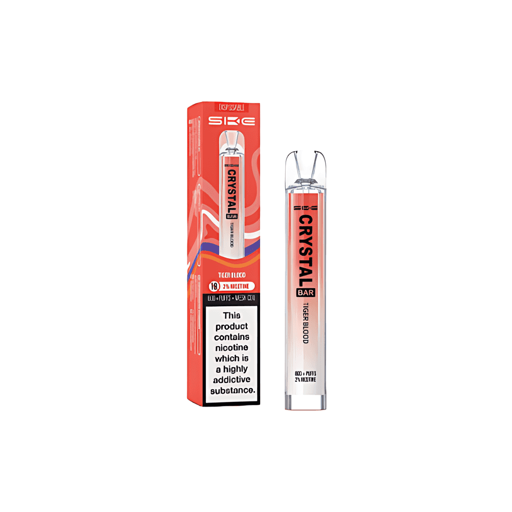 TIGER BLOOD SKE CRYSTAL BAR 600 DISPOSABLE VAPE TIGER BLOOD SKE CRYSTAL BAR 600 DISPOSABLE VAPE